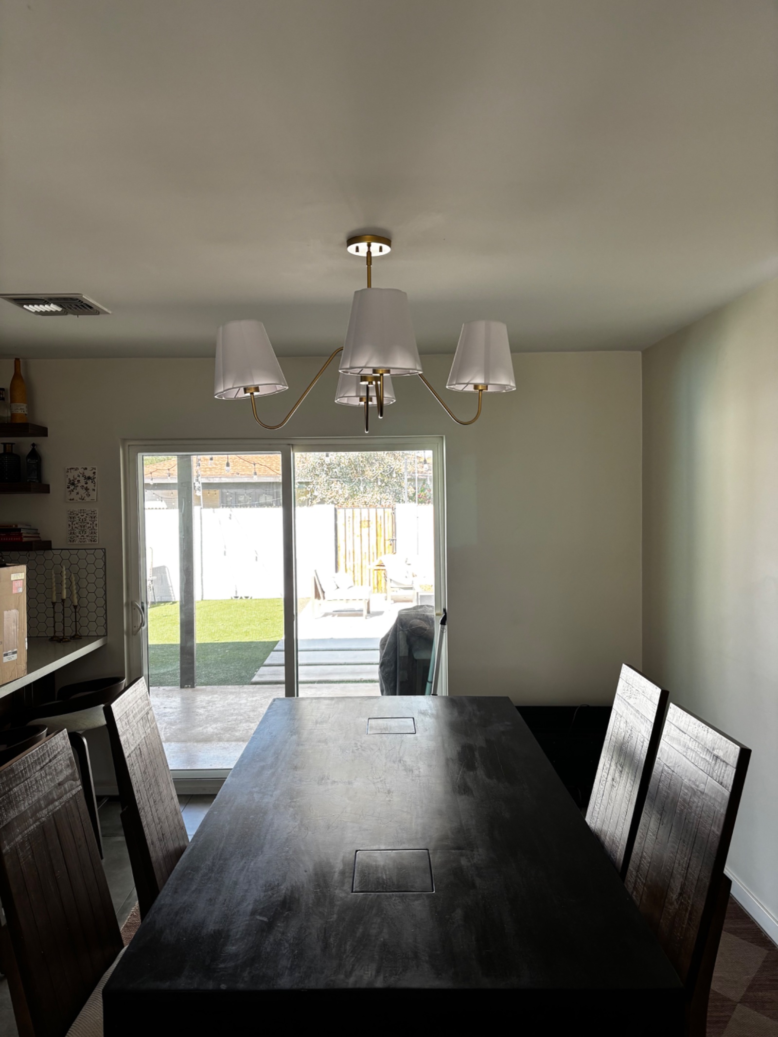 Replace a dinning room light on a job site in Scottsdale, AZ
